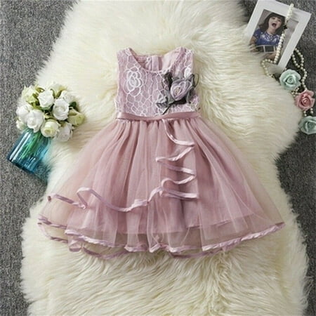 Baby Girl Toddler Party Tutu Dress Pageant Wedding Birthday Princess Christening Baby Girl Toddler Party Tutu Dress Pageant Wedding Birthday Princess Christening